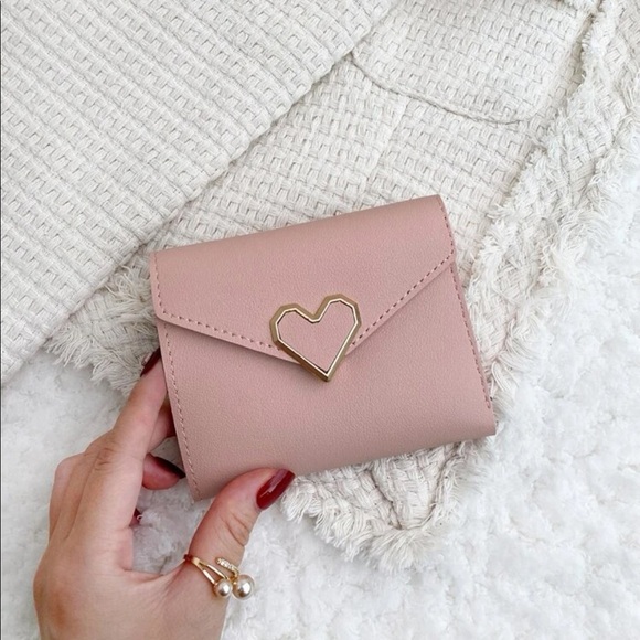 Blush Pink Credit Card Holder Wallet - Picture 1 of 4